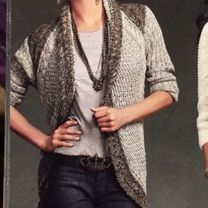 CAbi Shadow Sweater XL, worn twice, like new